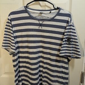 Buffalo David Bitton Blue Striped Men's Shirt